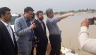 حضور  استاندار خوزستان و مدیرکل راه و شهرسازی در سوسنگرد و بازدید از مناطق در معرض سیلاب 